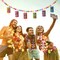 Tiki and Flowers Lanterns Banners Hawaiian Party Decorations Tiki Luau Tropical Decor Summer Garland Lanterns Aloha Hanging Decoration for Bars Festival Home Birthday Outdoor(2 Pcs)